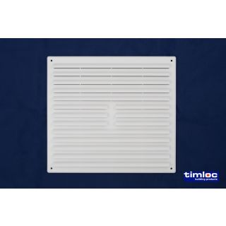 9X9 PLASTIC INT LOUVRE GRILLE VENT WH