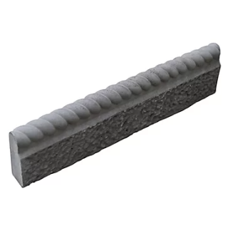 Bradstone Rustic Rope Top Eco Edging 600 X 150 X 50mm Old Granite