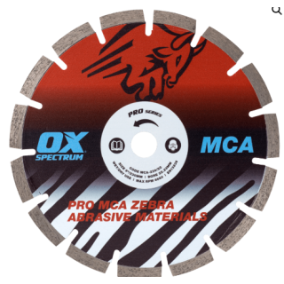 MCA115/22 OX SPECTRUM PRO ZEBRA DIA BLADE ABRASIVE - 115/22.23MM