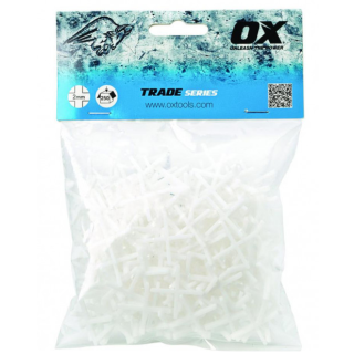 Ox-T160902 Ox Trade Cross Shaped Tile Spacers - 2Mm (250 Pcs)