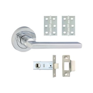 200699 RADMORE LEVER ON ROSE DOOR PACK POLISHED CHROME