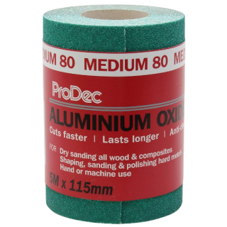 Paalv80 80 Grit Medium Aluminium Oxide Roll 5M