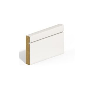 18mm x 119mm MDF Grooved Skirting SAM5059 4.2mtr FSC
