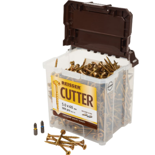 Reisser Cutter Tubs 5.0 X 60 c/w 2 X 25 Torsion Bits (500)