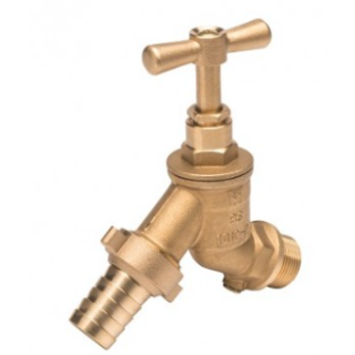 9056D00 Plasson Bib Tap (Dzr) C/W Dcv 3/4