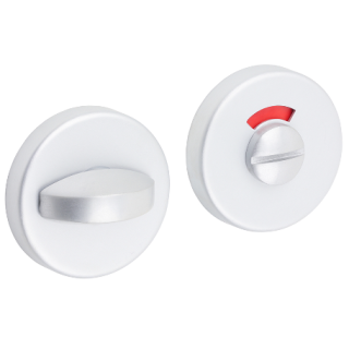 725105 54MM CONTRACTORS WC THUMB TURN & RELEASE ON ROSE SET ALUMINIUM