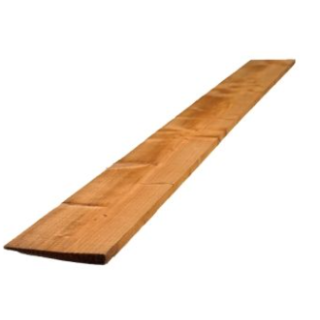 UNSEASONED SAWN 125 X 22 FEATHEREDGE BROWN 2.4M FSC