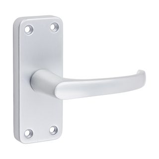 200851 103 X 40MM CONTRACTORS LEVER LATCH HANDLES SATIN ALUMINIUM