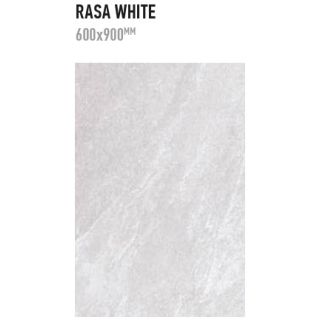 Rasa White Porcelain Slab 900 x 600 x 20mm (0.54m2)