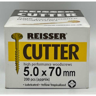 Reisser Cutter Screw Yellow Csk Pzd 5.0 X 70 CP (200)