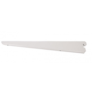 712654 TWIN SLOTTED SHELF BRACKET WHITE 320MM