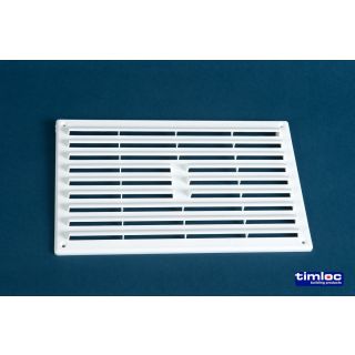 9X6 PLASTIC INTERNAL HIT & MISS GRILLE VENT WHITE