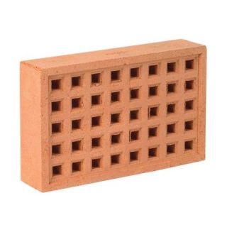 9 X 6 Square Hole Air Brick Clay Red
