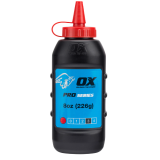Ox-P025701 Ox Pro Chalk Refill 226G - Red