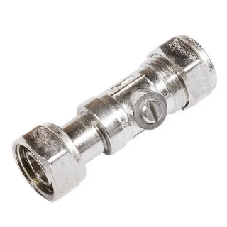 Qs Service Valve Strt 15Mm X 1/2 Chrome