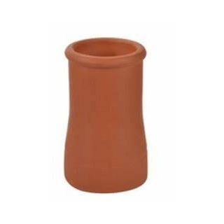 RED ROLL TOP POT 12 CHIMNEY POT