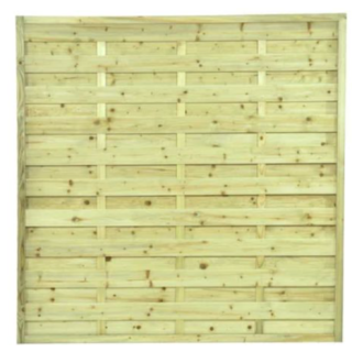 6 X 6  Milano Green Treated European Panels