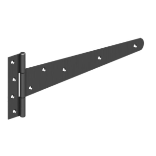 18 E/Black Medium Tee Hinges - Pair