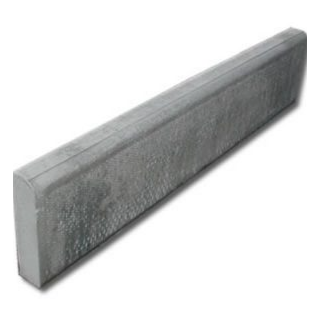 Marshalls 50X150X915mm Pressed Bullnosed Edging Grey