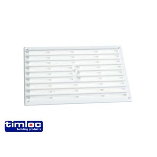 9X6 PLASTIC INTERNAL LOUVRE GRILLE VENT WHITE