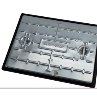 600 x 450mm 5TGPW Steel  Manhole Cover Lid/PP Frame PC6BG