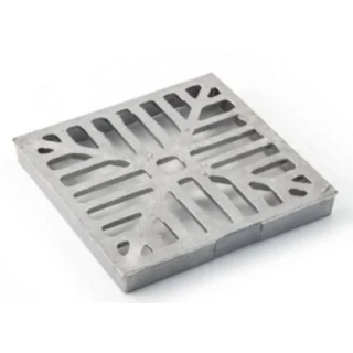 D125/2 SQUARE DISHED PATTERN GULLY GRID 6 X 6 X 6MM GALVANISED