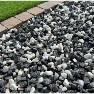 Black and White/Grey Chippings (Black Ice) Bulk Bag