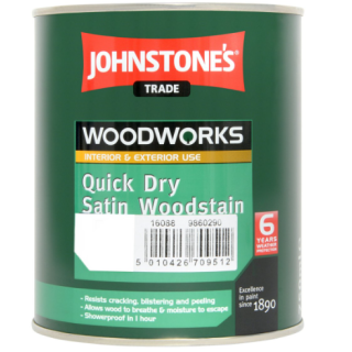 750Ml Ebony Quick Dry Satin Woodstain