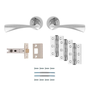 Udp007CP/Intb Polished Chrome Sintra Latch Pack