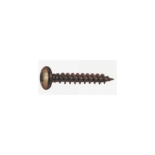 4X40MM SEPIA BROWN PAN HEAD TIMBER SCREWS DURAPOST (BAG10)