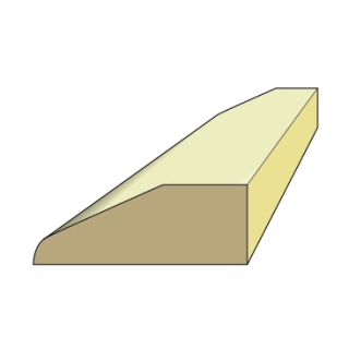 19 X  50 Chamfered Rounded Architrave 2.1Mts FSC