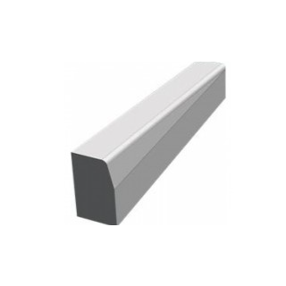 125X255/150mm Single Drop Kerb Straight Rh Grey