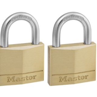 MLK140T MASTER LOCK 2PK 40MM SOLID BRASS PADLOCK