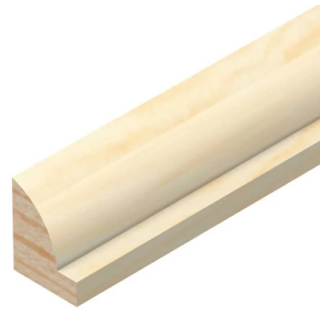 Tm495 Ovolo Glass Bead 2.4mtr 12 X 15 2.4mtr Pine (F) PEFC