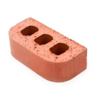 BN.2.2 DOUBLE BULLNOSE 51MM RADIUS PERFORATED RED BRICK